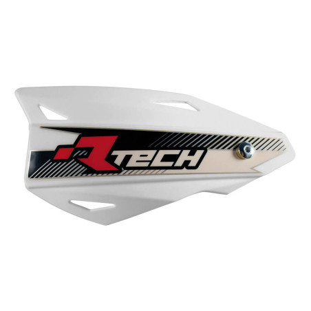 RACETECH (RTECH) OSŁONY RĄK (HANDBARY) VERTIGO CROSS/ENDURO KOLOR BIAŁY (Z MOCOWANIAMI DO KIEROWNICY)