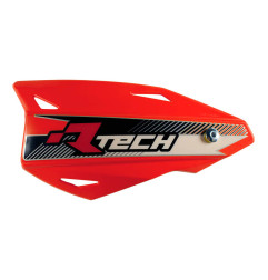 RACETECH (RTECH) OSŁONY RĄK (HANDBARY) VERTIGO CROSS/ENDURO KOLOR CZERWONY (Z MOCOWANIAMI DO KIEROWNICY)