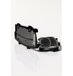 FM-PARTS OSŁONY CHŁODNICY (KRATKI) ALUMINIUM KTM/HUSQVARNA/GAS GAS '20-'26 TBI / TPI KOLOR CZARNY