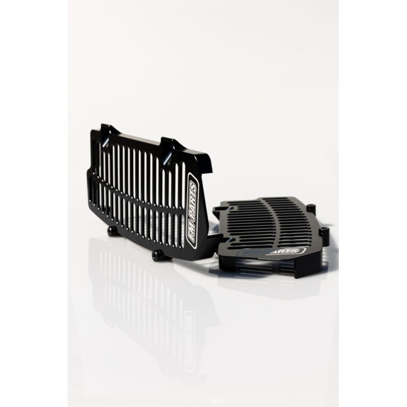 FM-PARTS OSŁONY CHŁODNICY (KRATKI) ALUMINIUM KTM/HUSQVARNA/GAS GAS '20-'26 TBI / TPI KOLOR CZARNY