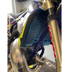 FM-PARTS PROMOCJA OSŁONY CHŁODNICY (KRATKI) ALUMINIUM SHERCO '14-'24 KOLOR NIEBIESKI