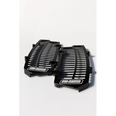 FM-PARTS OSŁONY CHŁODNICY (KRATKI) ALUMINIUM KTM/HUSQVARNA/GAS GAS '20-'26 TBI / TPI KOLOR CZARNY