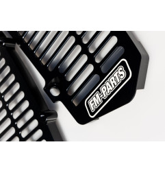 FM-PARTS OSŁONY CHŁODNICY (KRATKI) ALUMINIUM KTM/HUSQVARNA/GAS GAS '20-'26 TBI / TPI KOLOR CZARNY
