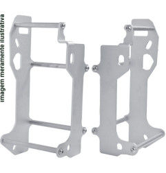 CROSSPRO WYPRZEDAŻ OSŁONY CHŁODNICY ALUMINIOWE MODEL LIGHT ICE POLISH TM EN/MX 250, EN/MX 300 '19 KOLOR SREBRNY