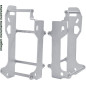 CROSSPRO WYPRZEDAŻ OSŁONY CHŁODNICY ALUMINIOWE MODEL LIGHT ICE POLISH TM EN/MX 250, EN/MX 300 '19 KOLOR SREBRNY