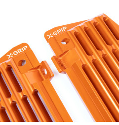 X-GRIP OSŁONY CHŁODNICY (KOMPLET) AIR FORCE GASGAS '21-, HUSQVARNA '17-, KTM '17-, KOLOR POMARAŃCZOWY (PATRZ OPIS TOWARU)