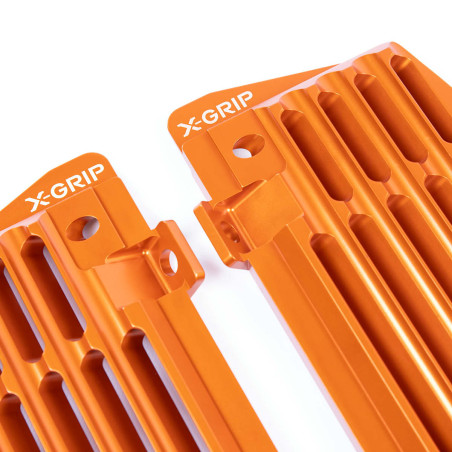 X-GRIP OSŁONY CHŁODNICY (KOMPLET) AIR FORCE GASGAS '21-, HUSQVARNA '17-, KTM '17-, KOLOR POMARAŃCZOWY (PATRZ OPIS TOWARU)