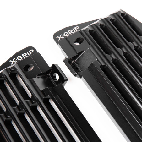 X-GRIP OSŁONY CHŁODNICY (KOMPLET) AIR FORCE GASGAS EC '21-, HUSQVARNA '17-, KTM '17- KOLOR CZARNY (PATRZ OPIS TOWARU)