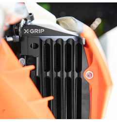 X-GRIP OSŁONY CHŁODNICY (KOMPLET) AIR FORCE GASGAS EC '21-, HUSQVARNA '17-, KTM '17- KOLOR CZARNY (PATRZ OPIS TOWARU)