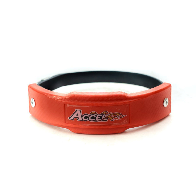 ACCEL OSŁONA ( OCHRANIACZ ) TŁUMIKA ŚR. 102-127MM KOLOR CZERWONY - PROMOCJA