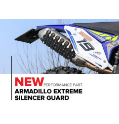 POLISPORT OSŁONA TŁUMIKA UNIWERSALNA ARMADILLO EXTREM SILENCER GUARD KOLOR NIEBIESKI