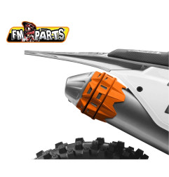 FM-PARTS OSŁONA TŁUMIKA UNIWERSALNA KOLOR POMARAŃCZOWY