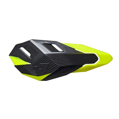 RACETECH (RTECH) OSŁONY RĄK (HANDBARY) HP3 KOLOR CZARNY ŻÓŁTY NEON (Z 2 RODZAJAMI MOCOWAŃ DO KIEROWNICY ORAZ MANETEK)