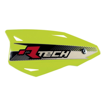 RACETECH (RTECH) OSŁONY RĄK (HANDBARY) VERTIGO CROSS/ENDURO KOLOR ŻÓŁTY NEON (Z MOCOWANIAMI DO KIEROWNICY)