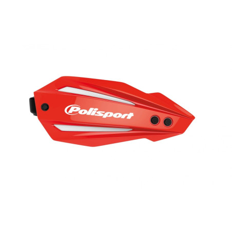 POLISPORT OSŁONY RĄK (HANDBARY) MODEL BULLIT FULL WRAP AROUND Z UNIWERSALNYM ZESTAWEM MONTAŻOWYM 22/28 KOLOR CZERWONY