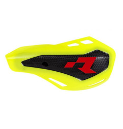 RACETECH (RTECH) OSŁONY RĄK (HANDBARY) HP1 KOLOR ŻÓŁTY FLUO (Z 2 RODZAJAMI MOCOWAŃ DO KIEROWNICY ORAZ MANETEK)