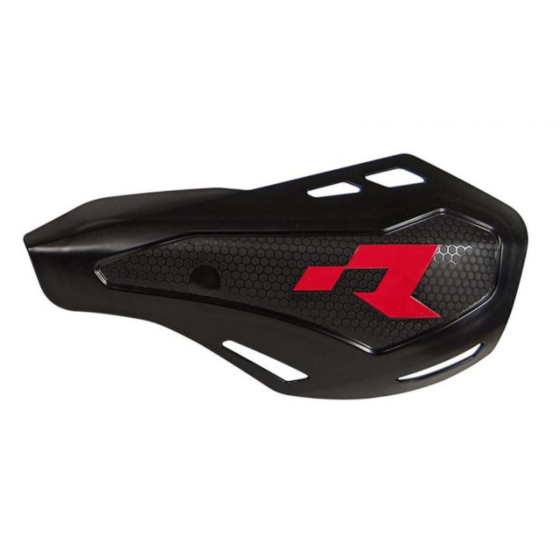RACETECH (RTECH) OSŁONY RĄK (HANDBARY) HP1 KOLOR CZARNY (Z MOCOWANIAMI Z OSŁONAMI POMP SPRZĘGŁA I HAMULCA BRAKTEC)