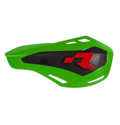 RACETECH (RTECH) OSŁONY RĄK (HANDBARY) HP1 KOLOR ZIELONY (Z MOCOWANIAMI Z OSŁONAMI POMP SPRZĘGŁA I HAMULCA NISSIN)
