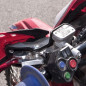 RACETECH (RTECH) OSŁONY RĄK (HANDBARY) HP1 KOLOR ZIELONY (Z MOCOWANIAMI Z OSŁONAMI POMP SPRZĘGŁA I HAMULCA NISSIN)