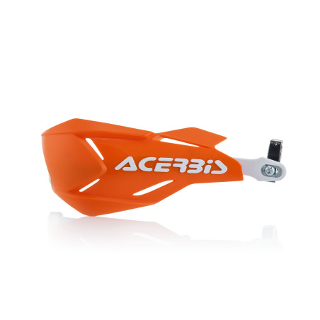 ACERBIS OSŁONY RĄK (HANDBARY) X-FACTORY Z RDZENIEM ALUMINIOWYM KOLOR POMARAŃCZOWY / BIAŁY