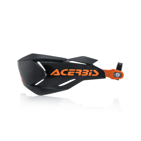 ACERBIS OSŁONY RĄK (HANDBARY) X-FACTORY Z RDZENIEM ALUMINIOWYM KOLOR CZARNY / POMARAŃCZOWY
