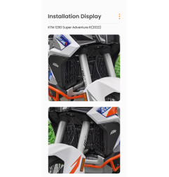 LOBOO Osłona błotna silnika do KTM 1290 Super Adventure S/R (2022-), czarna