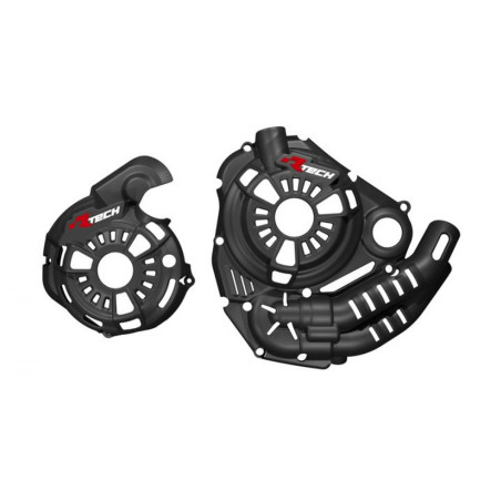 RACETECH (RTECH) BOCZNE OSŁONY SILNIKA Z TECHNOPOLIMERU KOMPLET T7 REVOLUTION YAMAHA TENERE 700 '19-'24 KOLOR BLACK