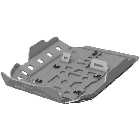 CROSSPRO PROMOCJA OSŁONA SILNIKA ALUMINIOWA (KOMPATYBILNA Z STOPKĄ CENTRALNĄ MOTOCYKLA) BMW R1300 GS '23-'24 KOLOR SREBRNY