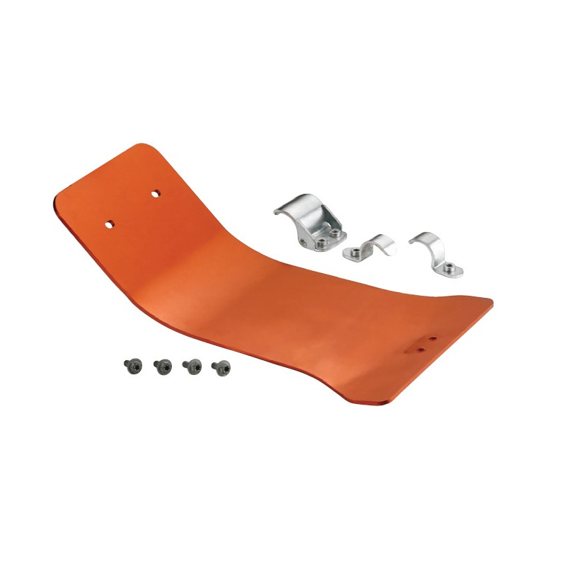 ACCEL OSŁONA POD SILNIK ALUMINIOWA KTM 125/250/350/450 SXF, EXCF '11-'14, HUSQVARNA '14-'15 KOLOR POMARAŃCZOWY