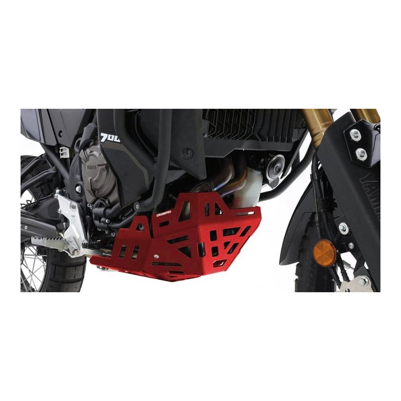 CROSSPRO WYPRZEDAŻ OSŁONA POD SILNIK ALUMINIOWA YAMAHA XTZ 690 TENERE 700 '21-'24 KOLOR CZERWONY (EURO 5)