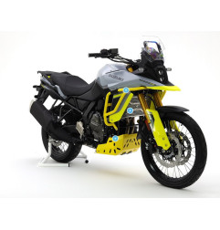 CROSSPRO PROMOCJA GMOLE OSŁONY SILNIKA ALUMINIOWE SUZUKI V-STROM 800 / 800 DE '23-'24 KOLOR CZARNY TEKSTUROWANY