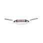 RENTHAL KIEROWNICA 7/8 CALA (22MM) MX MINI HANDLEBAR SILVER/GREY KAWASAKI KX 65 02-16 PADDED KOLOR SREBRNY/SZARY Z GĄBKA