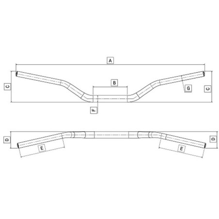DOMINO KIEROWNICA ALUMINIOWA (ERGAL 7075) FATBAR 28MM MEDIUM KOLOR CZARNY