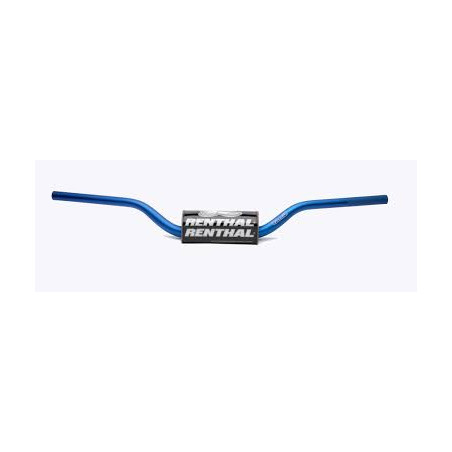 RENTHAL KIEROWNICA 1,1/8 CALA (28,6MM) MX FATBAR HANDLEBAR BLUE YAMAHA YZ/YZF +7 KOLOR NIEBIESKI Z GĄBKĄ