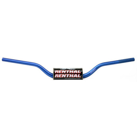 RENTHAL KIEROWNICA 1,1/8 CALA (28,6MM) MX FATBAR HANDLEBAR BLUE CR HIGH/RICKY JOHNSON KOLOR NIEBIESKI Z GĄBKĄ