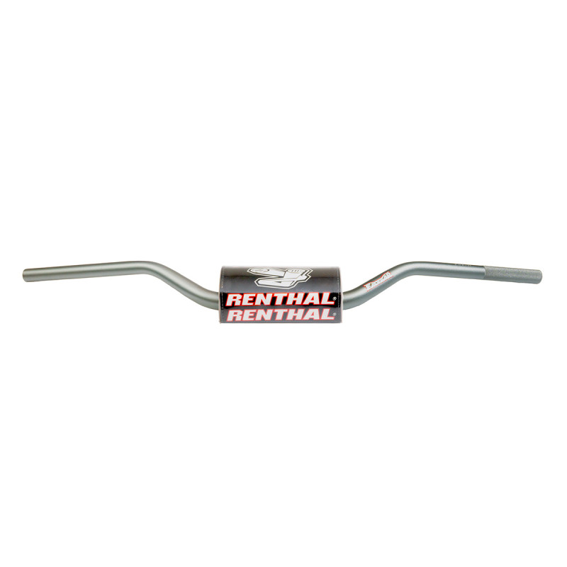 RENTHAL KIEROWNICA 1,1/8 CALA (28,6MM) MX FATBAR HANDLEBAR GREY CR HIGH/RICKY JOHNSON KOLOR SZARY GĄBKĄ