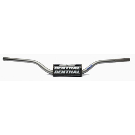 RENTHAL KIEROWNICA 1,1/8 CALA (28,6MM) MX FATBAR HANDLEBARS GREY RC SX/SXF 06-09, SUZUKI RM/RMZ 06-13 KOLOR SZARY Z GĄBKĄ