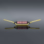 RENTHAL KIEROWNICA 7/8 CALA (22MM) MX HANDLEBAR GOLD ENDURO PADDED KOLOR ZŁOTY Z GĄBKĄ