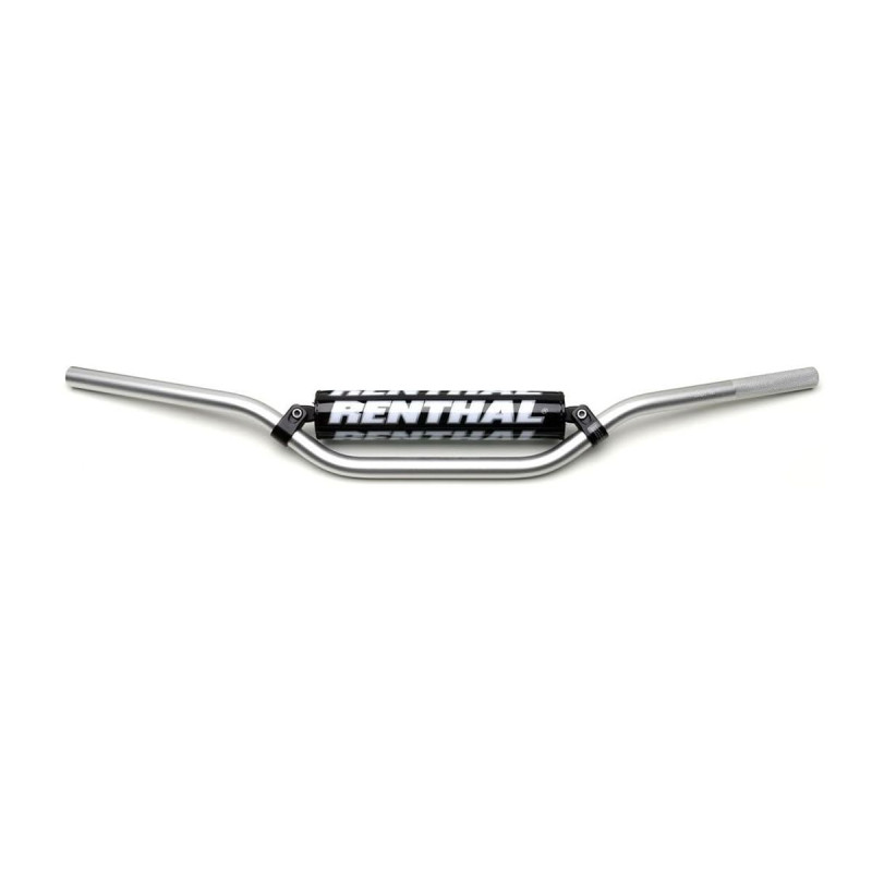 RENTHAL KIEROWNICA 7/8 CALA (22MM) MX HANDLEBAR SILVER JIMMY BUTTON PADDED KOLOR SREBRNY Z GĄBKĄ