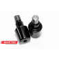 BIKETEC KOŃCÓWKI/CIĘŻARKI KIEROWNICY YAMAHA (PATRZ OPIS DODATKOWY) KOLOR CZARNY 2408040000, OEM: 51J-26246-01-00
