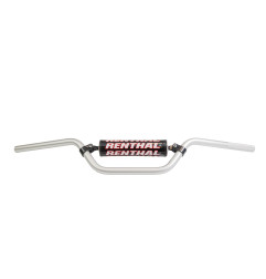 RENTHAL KIEROWNICA 7/8 CALA (22MM) ATV HANDLEBAR SILVER YAMAHA RAPTOR YFM 700 06-12 PADDED KOLOR SREBRNY Z GĄBKĄ