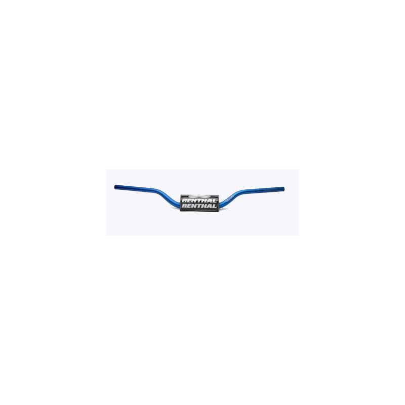RENTHAL KIEROWNICA 1,1/8 CALA (28,6MM) MX FATBAR HANDLEBAR BLUE MCGRATH / SHORT PADDED PADDED KOLOR NIEBIESKI Z GĄBKĄ