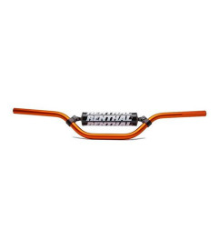 RENTHAL KIEROWNICA 7/8 CALA (22MM) MX MINI HANDLEBAR ORANGE KTM 65 SX PADDED KOLOR POMARAŃCZOWY Z GĄBKĄ
