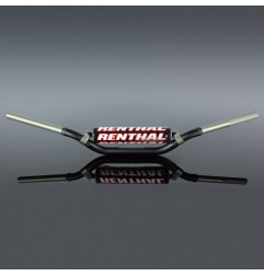 RENTHAL KIEROWNICA 1,1/8 CALA (28,6MM) MX TWINWALL 918 HANDLEBAR BLACK CR HIGH/RICKY JOHNSON PADDED KOLOR CZARNY Z GĄBKĄ