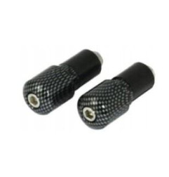 V PARTS (VICMA) KOŃCÓWKI KIEROWNICY 17,5 MM KOLOR CARBON, (ZASTOSOWANIE UNIWERSALNE) (617CF)
