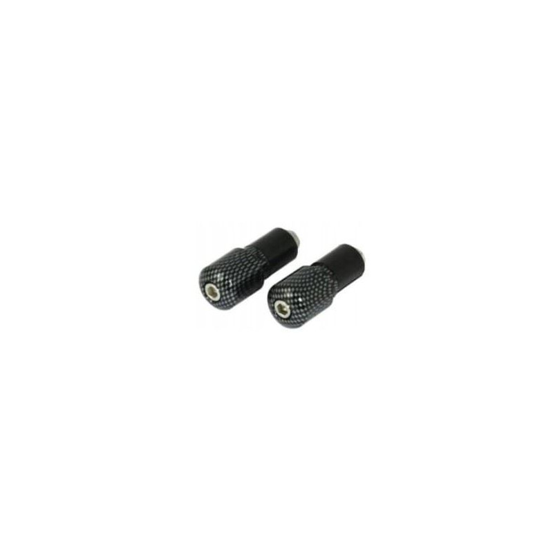 V PARTS (VICMA) KOŃCÓWKI KIEROWNICY 17,5 MM KOLOR CARBON, (ZASTOSOWANIE UNIWERSALNE) (617CF)