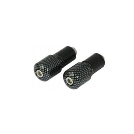 V PARTS (VICMA) KOŃCÓWKI KIEROWNICY 17,5 MM KOLOR CARBON, (ZASTOSOWANIE UNIWERSALNE) (617CF)