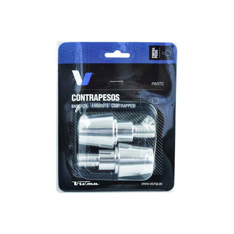 V PARTS (VICMA) KOŃCÓWKI KIEROWNICY 13,5 MM KOLOR SREBRNY, (ZASTOSOWANIE UNIWERSALNE) (618PL)