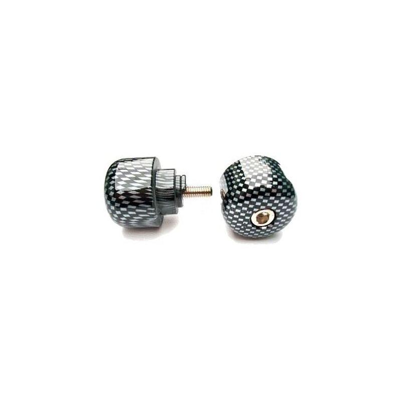 V PARTS (VICMA) KOŃCÓWKI KIEROWNICY M6X45 KOLOR CARBON, (STANDARD HONDA) HONDA CB, CBF, CBR, VFR, VTR 250-1300 1987-2008 (901CF)