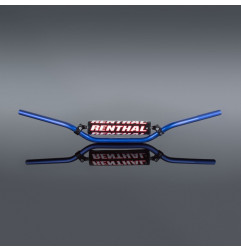 RENTHAL KIEROWNICA 7/8 CALA (22MM) MX HANDLEBAR BLUE RC PADDED KOLOR NIEBIESKI Z GĄBKĄ